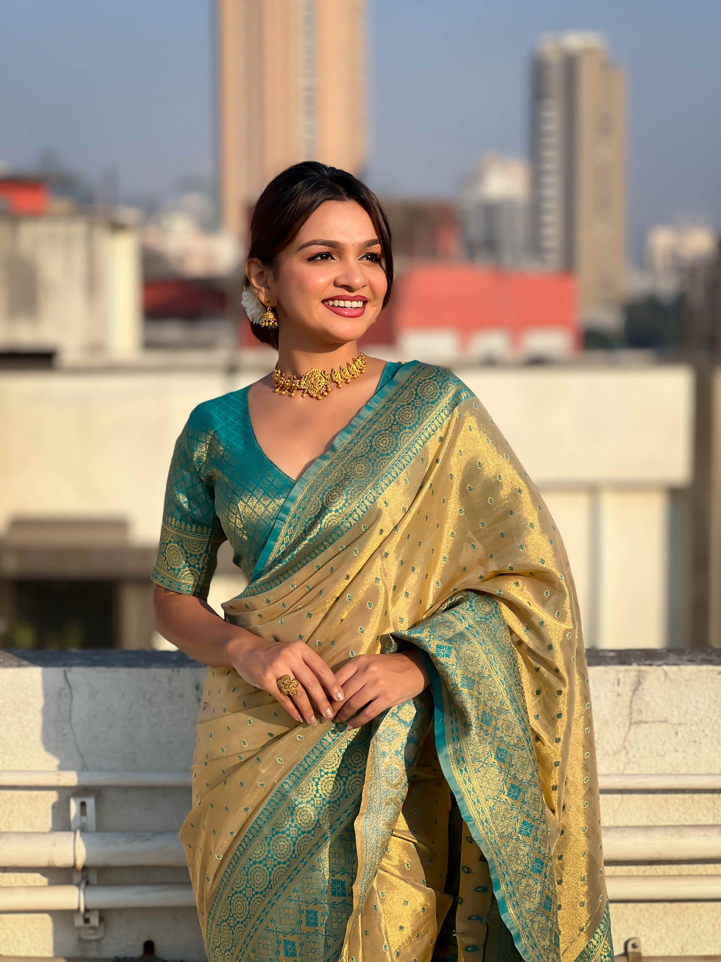 Pure Tissue Zari Woven Saree