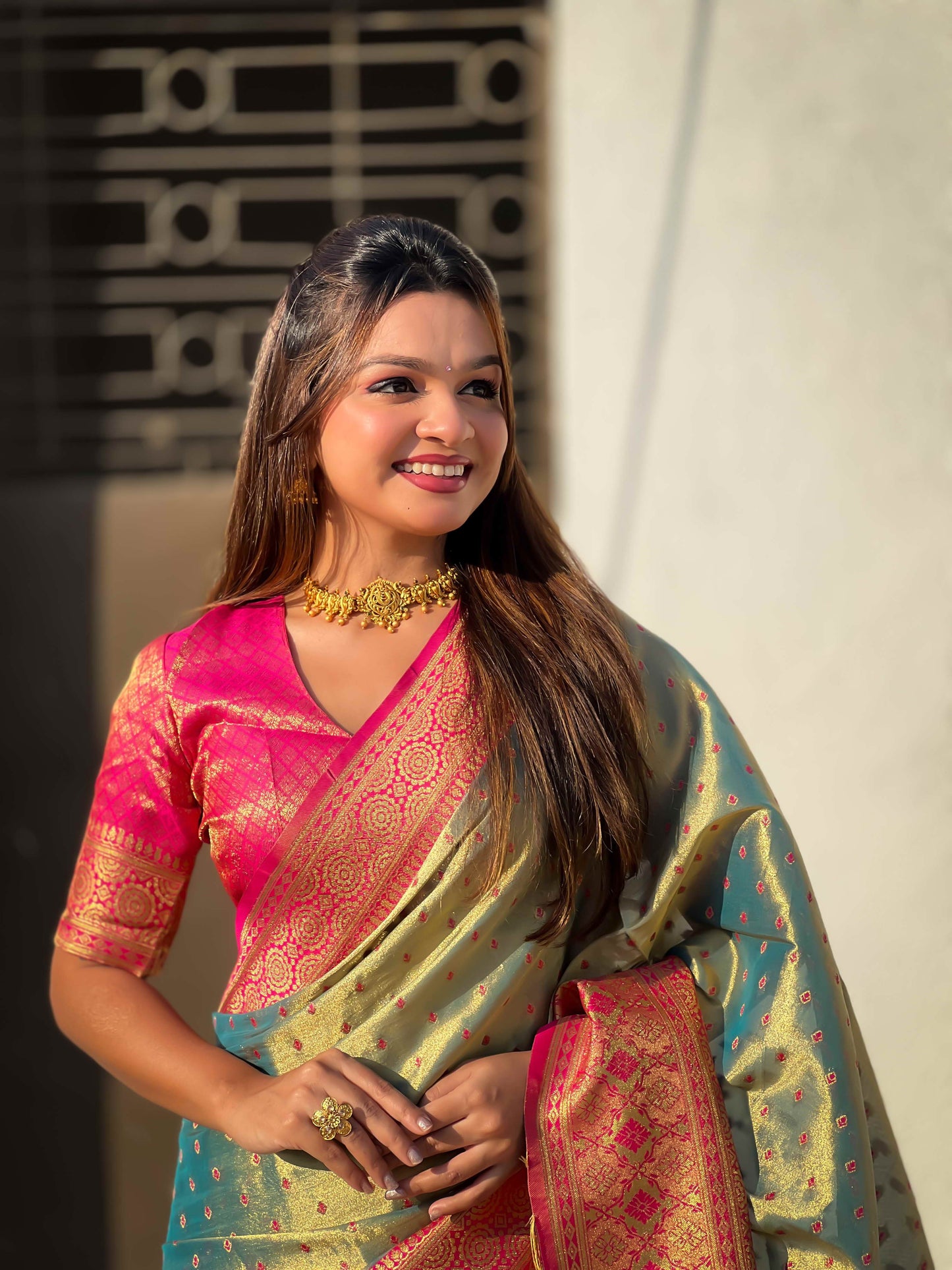 Pure Tissue Zari Woven Saree