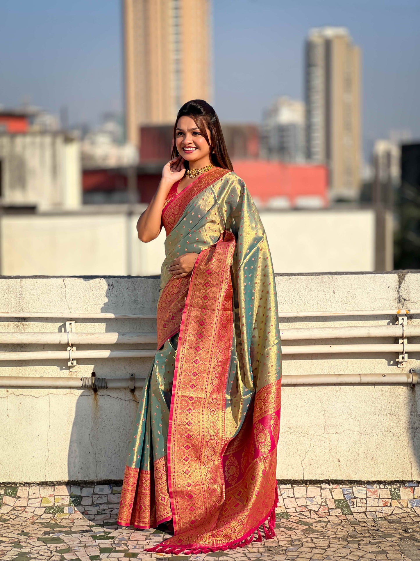Pure Tissue Zari Woven Saree