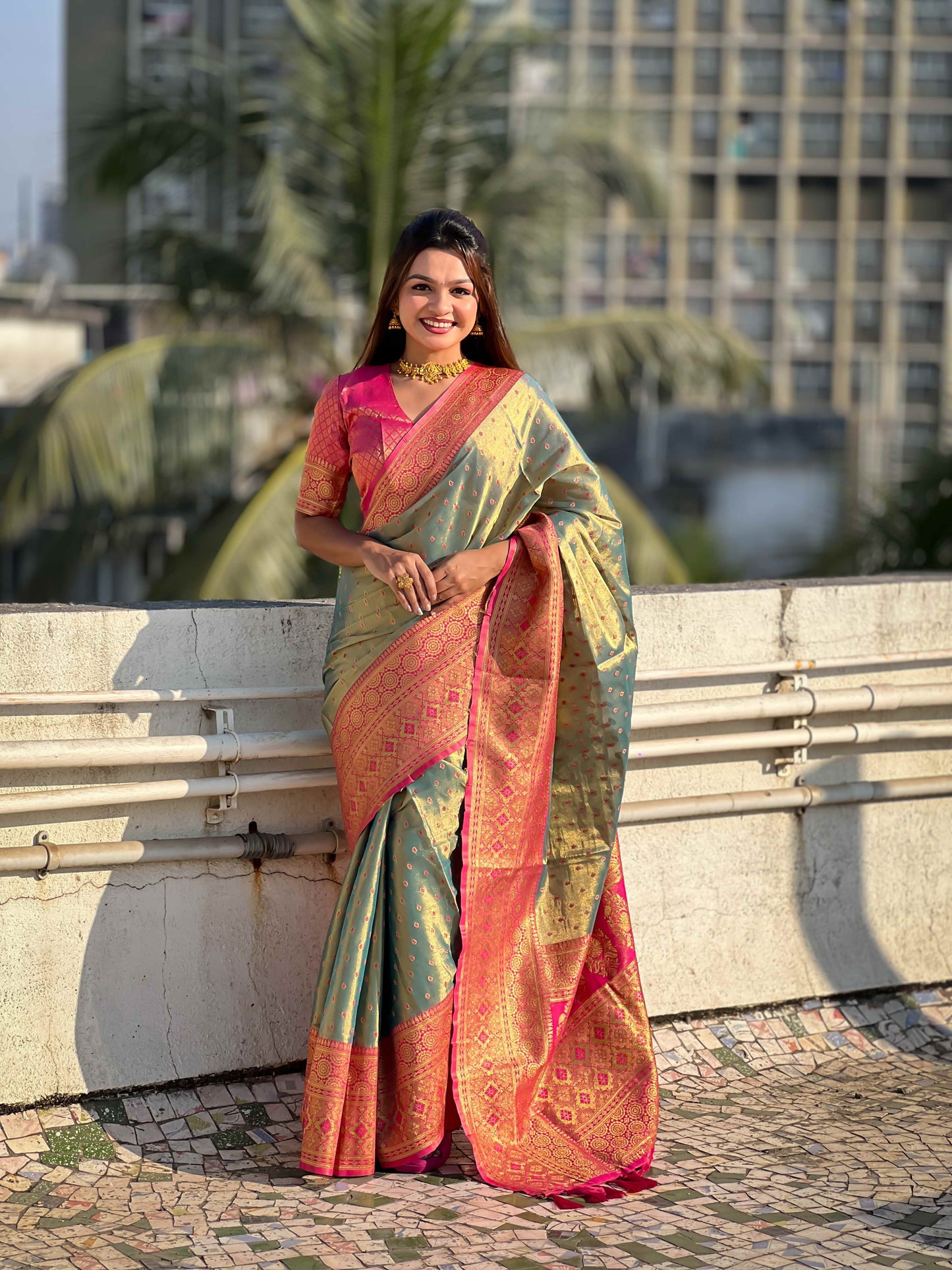 Pure Tissue Zari Woven Saree