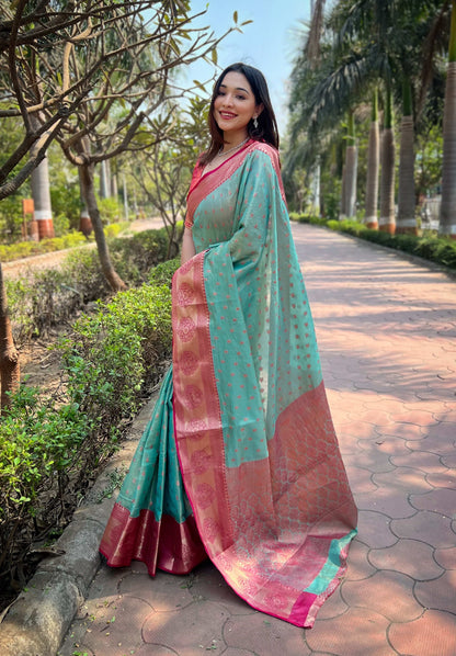 Tissue Silk Kanchipuram Saree