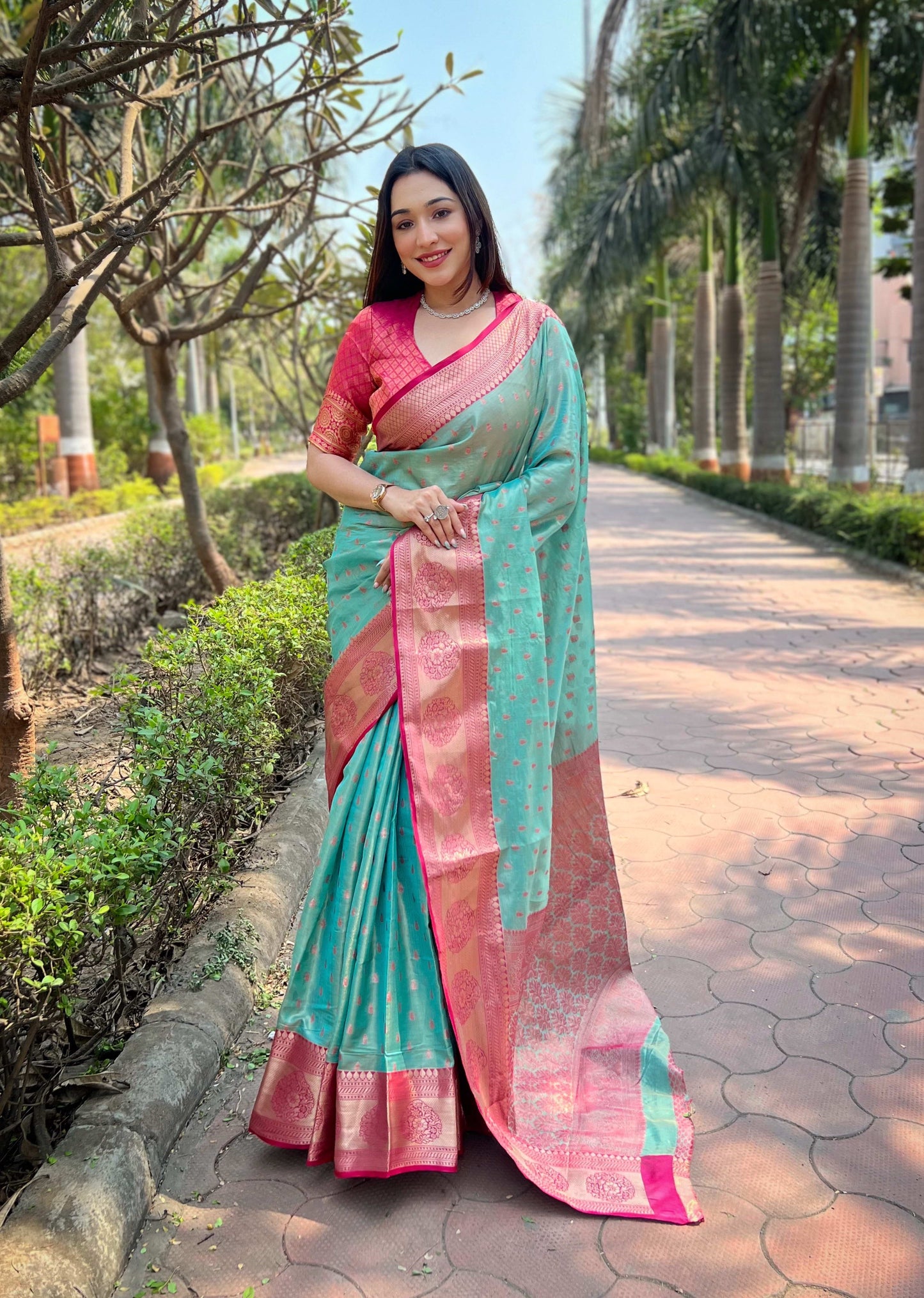Tissue Silk Kanchipuram Saree
