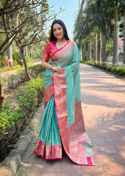 Tissue Silk Kanchipuram Saree